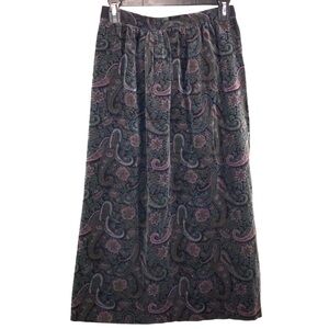 Hand Made Purple Paisley Velour Skirt 😍